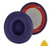 Geekria QuickFit Protein Leather Ear Pads for Solo3, Solo 3.0, Solo2 Wireless Headphones Replacement Earpads/Ear Cushion/Ear Cups, Headset Ear Cover Repair Parts (Pop Violet)