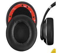 GEEKRIA QuickFit Protein Leather Ear Pads for Studio 2.0 (2nd Gen Bluetooth), Studio2 Headphones Replacement Earpads/Ear Cushion/Ear Cups, Headset Ear Cover Repair Parts (Black)