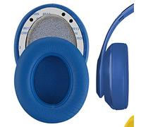 GEEKRIA QuickFit Protein Leather Ear Pads for Studio 3.0, Studio2 (2nd Gen Bluetooth) Wireless Headphones Replacement Earpads/Ear Cushion/Ear Cups, Headset Ear Cover (Blue)