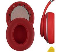 GEEKRIA QuickFit Protein Leather Replacement Ear Pads for Studio 2.0 (2nd Gen Bluetooth) Headphones Earpads/Ear Cushion/Ear Cups, Headset Ear Cover Repair Parts (Red)