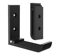 GEEKRIA set da 2 supporti per cuffie, supporto pieghevole da parete, supporto per cuffie in alluminio resistente con protezione, compatibile universale con Bose, Sony, JBL, Sennheiser