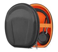 Geekria Shield Case compatibile con Jabra Elite 45h, Evolve2 75/65/55/50/30, custodia rigida protettiva da viaggio sostitutiva con spazio per cavi (nera)