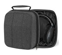 Geekria Shield Case per cuffie over-ear di grandi dimensioni, compatibile con Sennheiser HD 660s, HD 599 SE, custodia rigida da viaggio protettiva con alloggiamento cavo (Grigio scuro)