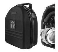 Geekria Shield Case per cuffie over-ear di grandi dimensioni, custodia protettiva rigida da viaggio sostitutiva con vano per cavi, compatibile con Audio-Technica ATH-AD990X, AKG K701 (Nero)