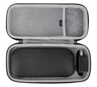 Geekria Shield - Custodia per altoparlante compatibile con Bose SoundLink Flex, custodia protettiva per altoparlante portatile con alloggiamento per cavi (grigio scuro)