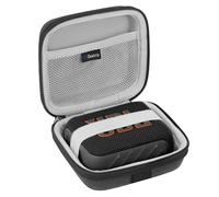 Geekria Shield - Custodia per altoparlante compatibile con JBL Go 4/3/3 Eco Cover, custodia rigida di ricambio per altoparlante portatile, custodia protettiva per il trasporto con vano cavi