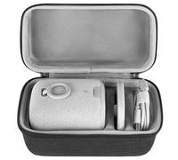 GEEKRIA Shield Custodia per Altoparlante Compatibile con Sony LinkBuds, Scocca Rigida Protettiva Portatile con Vano Cavi e Moschettone (Grigio Scuro)