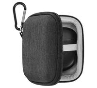 Geekria Shield - Custodia per auricolari compatibile con auricolari Bose New QC, QC Ultra, QC II, ultra aperti, True Wireless, custodia da viaggio con moschettone (grigio scuro)