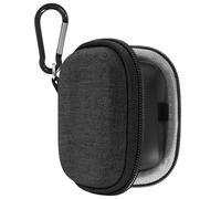 Geekria Shield - Custodia per auricolari compatibile con auricolari Jabra Elite 10 Gen 2, Elite 75t True Wireless, custodia rigida di ricambio da viaggio con moschettone (grigio scuro)
