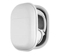 Geekria Shield - Custodia per cuffie compatibile con Bose QC Ultra II, QC Ultra, QC45, QC 35 II, QC25, custodia rigida da viaggio con vano per cavi, colore: bianco