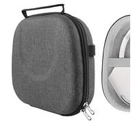 GEEKRIA Shield Custodia per Cuffie, Compatibile con Custodia per Cuffie AirPods Max, Borsa da Viaggio Rigida di Ricambio con Spazio per Smart Case e Accessori (Grigio Scuro)