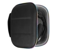 Geekria Shield Custodia per cuffie compatibile con Sennheiser HD400PRO, HD560S, HD598, HD 599SE, HD280PRO, HD 600, borsa da viaggio rigida di ricambio con spazio per cavi (Nero)