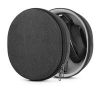 Geekria Shield - Custodia per cuffie compatibile con Sennheiser MOMENTUM 3 Wireless, HD 350BT, HD 450BT, PXC 550 II, custodia rigida di ricambio da viaggio con vano cavi (grigio scuro)