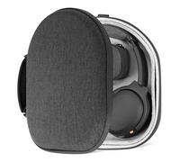 Geekria Shield custodia per cuffie lay flat over-ear, custodia rigida da viaggio di ricambio con portacavi, compatibile con Steelseries, B&W, Skullcandy (Grigio)