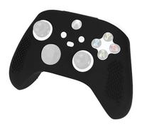 Geekria Skin per controller in silicone compatibile con controller Xbox Series X/S, custodia protettiva ergonomica morbida antiscivolo, custodia di ricambio per accessori da gioco (nero)