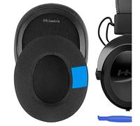Geekria Sport Cooling Gel Cuscinetti Auricolari di Ricambio per HyperX Cloud Stinger/Cloud Flight/CloudX/Cloud II/Cloud III/Cloud Alpha/Cloud Core/Mix, Cuscini per Orecchie (Nero)