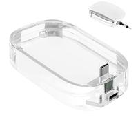 Geekria Stazione di ricarica per mouse, Dock di ricarica in acrilico, supporto per mouse, compatibile con Apple Magic Mouse (USB-C), accessori Magic Mouse (Trasparente)