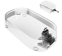 Geekria Stazione di ricarica per mouse, supporto di ricarica per mouse in acrilico, compatibile con Apple Magic Mouse (Lightning), accessorio Magic Mouse (trasparente)