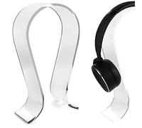 GEEKRIA Supporto per Cuffie Clear Omega per Cuffie Over-Ear, Supporto per Cuffie da Gaming, Appendi-Desk, 互換性 con Bose, Marshall, Jabra, JBL, ATH, Sony, AKG, Sennheiser (Clear)