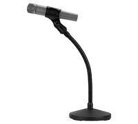 Geekria Supporto per microfono da tavolo a collo d'oca per Creators con braccio flessibile, supporto per microfono da scrivania regolabile con base pesata, compatibile con Shure KSM11, SM57, TONOR D5