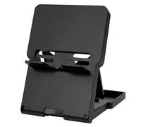 GEEKRIA Supporto pieghevole compatibile con Nintendo Switch 2, Switch Lite e OLED, supporto portatile regolabile per scrivania o viaggio (nero)
