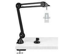GeekriaforCreatorsBraccio per microfono compatibilecon AKG Lyra Ultra-HD,P120,P220,C214 MicBoom MountAdapter,Supporto di sospensione,Braccio a forbice per microfono,Supporto per montaggio su scrivania