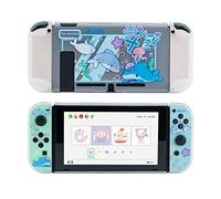 GeekShare Custodia Protettiva Slim Cover Case Compatibile Solo con Nintendo Switch - Cover con Assorbimento degli Urti e Antigraffio per Switch - Shark Party (Trasparente)