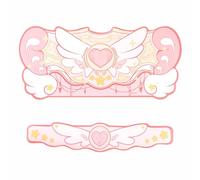 GeekShare Kawaii - Set di supporto per polso con tappetino per mouse - Base antiscivolo in gomma e poggiapolsi in memory foam per tastiera e mouse, perfetto per il gaming o per il lavoro in ufficio a