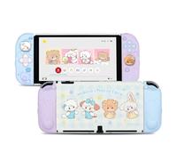 GeekShare Protective Case for Switch OLED,Slim Cover Case Compatible with Switch OLED Separable Soft Silicone Protective Shell with 2 Thumb Grip Caps - Mikko Sweet Thoughts