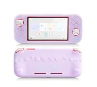 GeekShare Silicone Protective Shell Compatible with Switch Lite, Sweet Soft Ice Cream Cover Case for Switch Lite with 2 Thumb Grip Caps - Purple Mikko