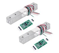Geekstory 2 kg Digital Load Cell Weight Sensor+HX711 AD Weighing Sensor Module High Precision for Arduino DIY Electronic Portable Kitchen Scale(2 set)