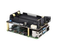 Geekworm Raspberry Pi UPS, X728 (Max 5.1V 6A) 18650 UPS with Power Loss Detection & Auto On & Safe Shutdown & Buzzer for Raspberry Pi 4 8GB/4GB/2GB/3B+/3B/2B