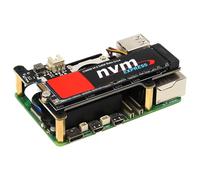 Geekworm X1001 PCIe a M.2 HAT Key-M NVMe SSD PIP PCIe scheda periferica per Raspberry Pi 5