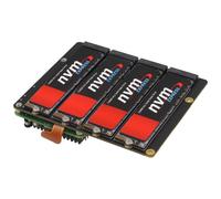 Geekworm X1011 5V PCIe to Four M.2 NVMe SSD Board for Raspberry Pi 5