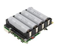 Geekworm X1206 4-Cell 5V UPS Shiled for Raspberry Pi 5, Max 5.1V 6A Output|Auto Power On|Safe Shutdown|Power Loss Detection