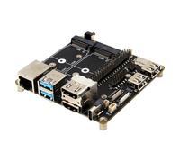 Geekworm X1507 CM5 IO Carrier Board fanless Passive Heatsink for Raspberry Pi CM5 Support Dual 2230/2242 M.2 NVMe SSD