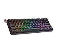 Geeky GK61 60% | Hot Swappable Tastiera da Gioco Meccanica | 61 Tasti Multi Colore RGB LED Retroilluminati per Gaming su PC/Mac | ANSI US Tastiera Americana (Nero, Mechanical Red)