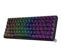 Geeky GK75 75% | Hot Swappable Tastiera da Gioco Meccanica | 84 Tasti Multi Colore RGB LED Retroilluminati per Gaming su PC/Mac | ANSI US Tastiera Americana (Nero, Mechanical Speed Silver)