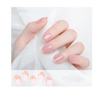 Geeli Nails, Geeli House Nails, 20 Pieces Geeli Nails Kit, Semi Cured Gel Nail Strips Nude, Glitter, Waterproof And Long Lasting Gel Patch (003)