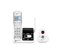 Geemarc Amplidect 595 SOS Pro - Telefono Cordless Amplificato e Medaglietta per Chiamate di Emergenza con Segreteria Telefonica e Tasti Grandi per Anziani - Perdita Uditiva da Moderata a Grave