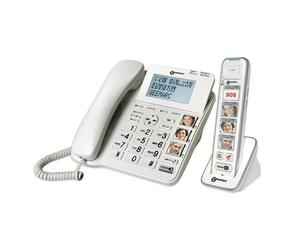 Geemarc AmpliDect Combi-Photo 295 - Base Filare + PhotoDECT 295 Pack: telefono fisso con supplemento wireless amplificato
