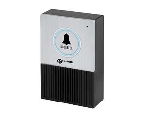 Geemarc, Campanello Senza Fili per Porta con Interfono e LED Impermeabile IP44