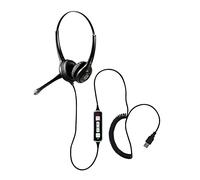 Geemarc CLA3 A-USB - Cuffia Amplificata con Microfono e Connettore USB - Ideale per Ambienti Rumorosi e per Persone con Problemi di Udito - Compatibile con gli Apparecchi Acustici