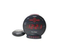 Geemarc Sonic Bomb - Sveglia con Allarme Super Potente, Cuscino Vibrante e Funzione Snooze - Per Ipoudenti e Dormiglioni Pesanti - Versione IT