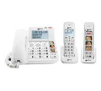 Geemarc Telefono con Filo Pack Senior 295 per Anziani Segreteria Telefonica, Multicolore