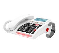 Geemarc, Telefono senior CL900 funzione chiamate di emergenza e bracciale SOS