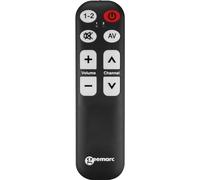 Geemarc TV5 - Telecomando universale facile da usare con 7 pulsanti programmabili per anziani - Richiede telecomando originale per l'accoppiamento - Funziona con infrarossi
