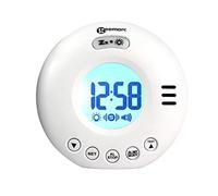 Geemarc WAKE 'N' SHAKE Voyager - Sveglia da Viaggio con Potente Allarme da 75 dB, Flash Luminoso e Vibratore Incorporato per Chi Dorme Profondamente - Funzionamento a Batteria