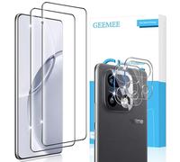 GEEMEE 2+2 Pezzi Vetro Temperato per Realme 16 Pro Plus/16 Pro+, 3D Pellicola Vetro Temperato e Fotocamera Vetro temperato, 9H Protezione Schermo, Anti Graffi HD Protettiva Screen Protector