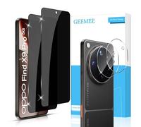GEEMEE Confezione da 2 pellicole protettive per la privacy OPPO Find X9 Pro, confezione da 2, 2 pezzi in vetro temperato per fotocamera, durezza 9H, pellicola in vetro temperato antigraffio